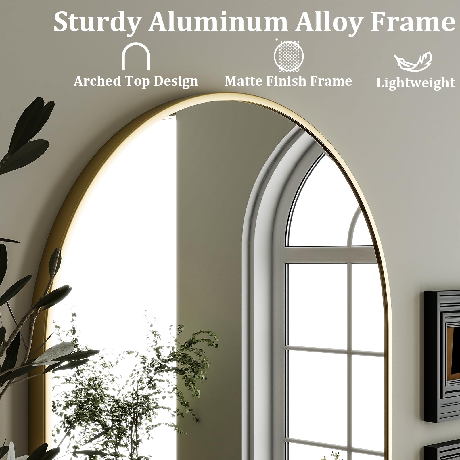 HARRITPURE nano glass mirror provides safe, undistorted reflections.