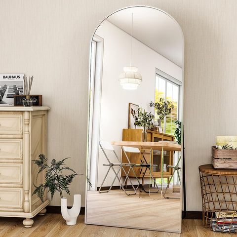 HARRITPURE floor mirror leaning setup provides versatile placement options.