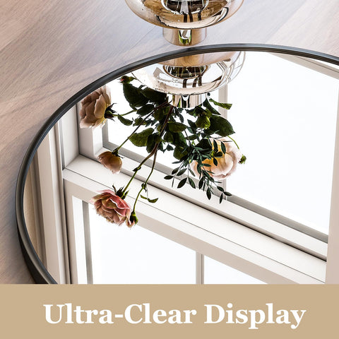 Vertical mount hardware included for secure hanging of Harritpure mirror