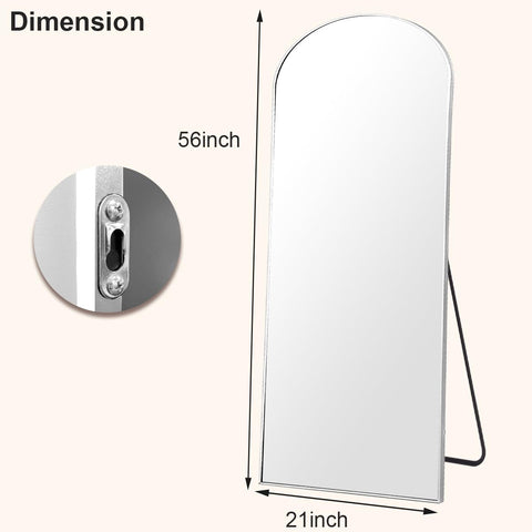 HARRITPURE mirror can be wall-mounted or freestanding for flexible layouts.