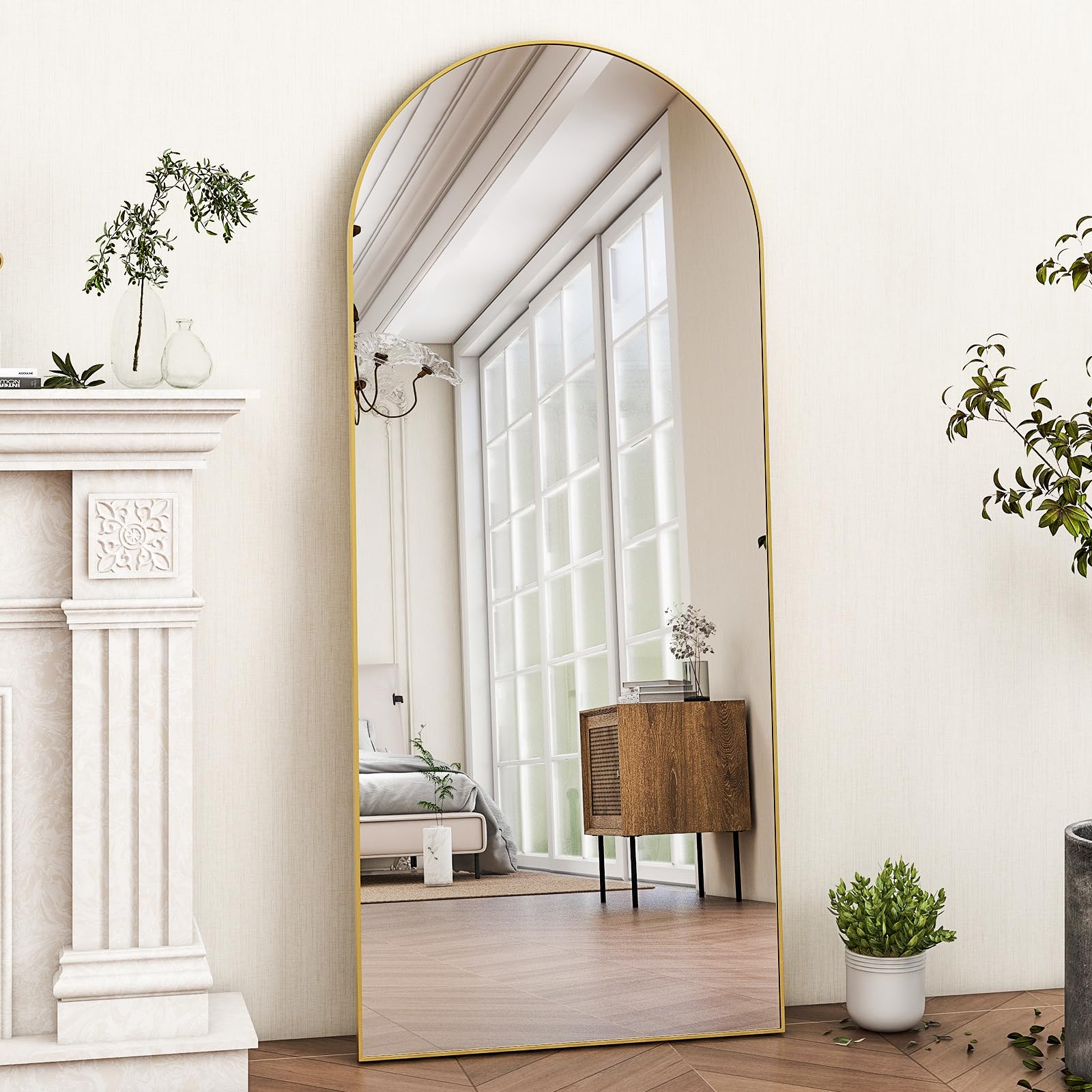 HARRITPURE wall-mounted or leaning mirror fits bedrooms and living areas