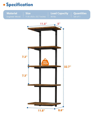 Harwaya 5-tier shelves make a thoughtful housewarming gift