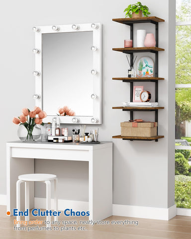 Harwaya easy assembly wall shelf lets you assemble in minutes