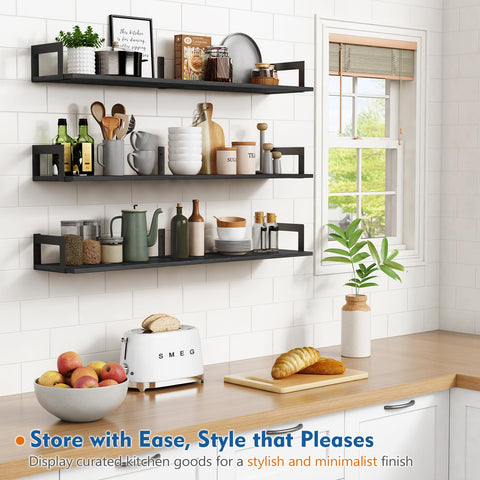 Harwaya easy installation wall shelves with clear setup steps