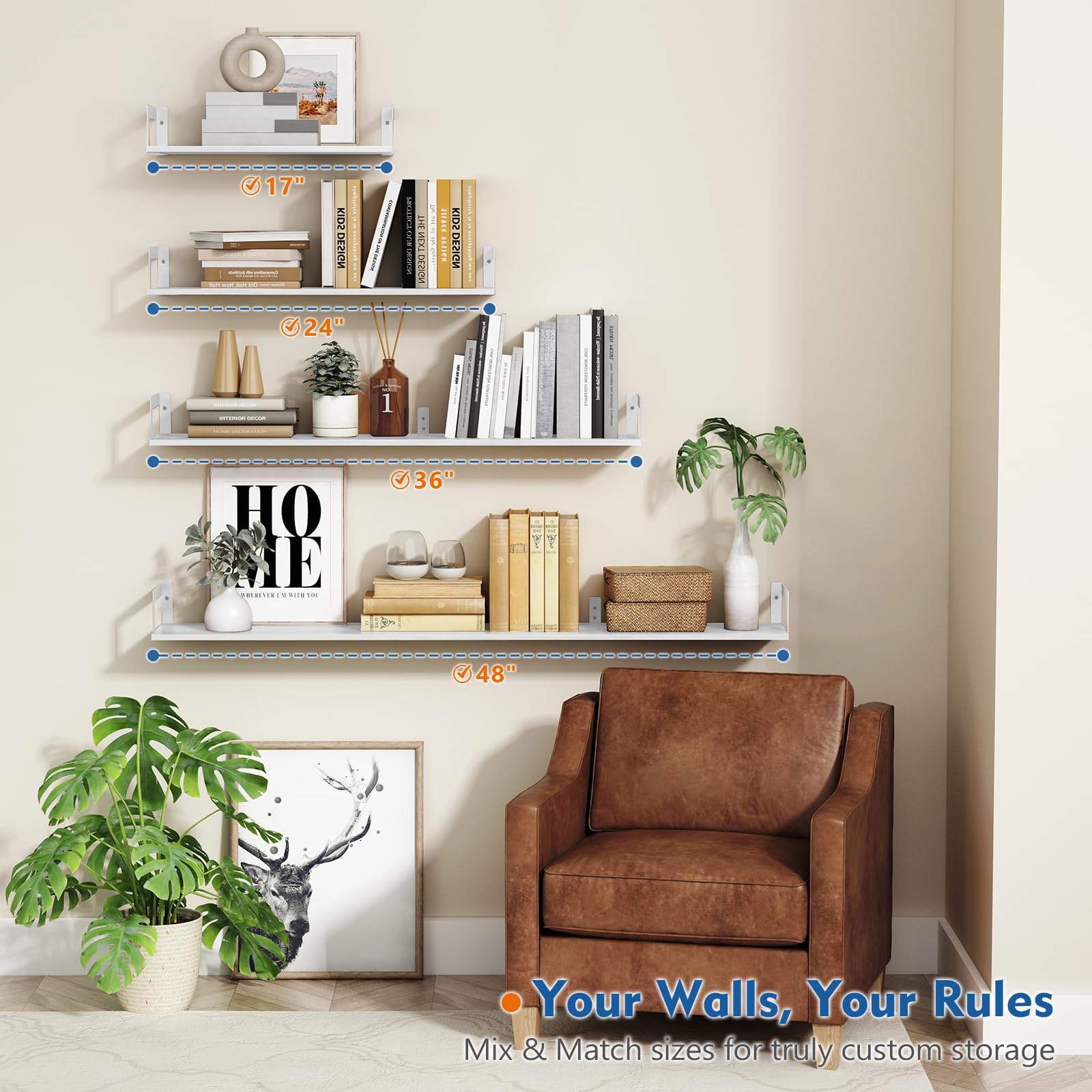 Harwaya gift-ready bookshelf trio in attractive box for housewarming.
