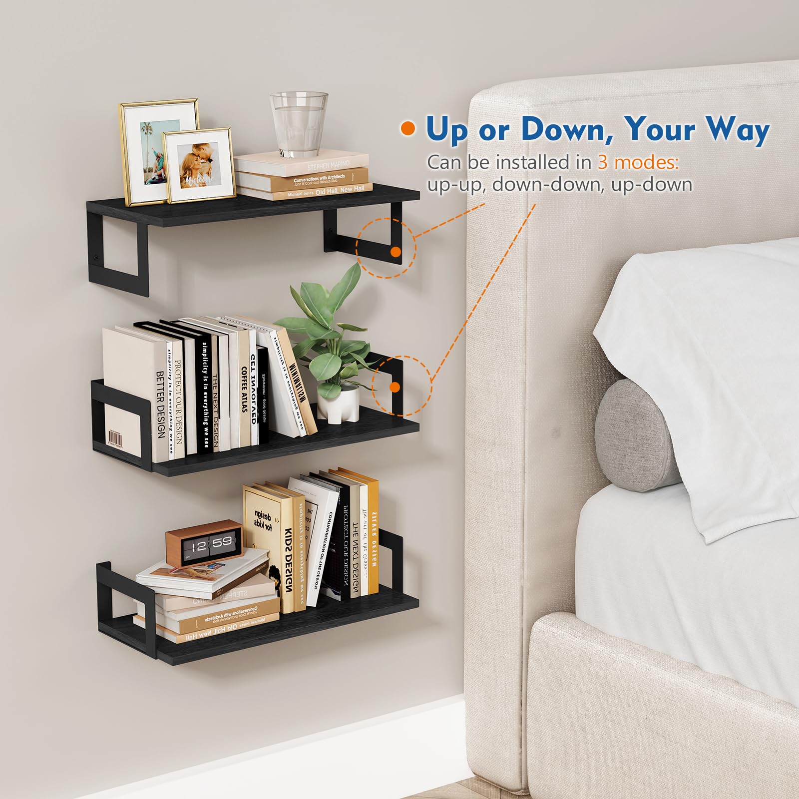 Harwaya three-pack includes mounting hardware and a clear installation guide.