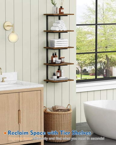Harwaya wall-mounted shelves in bedroom setup for organizing keepsakes
