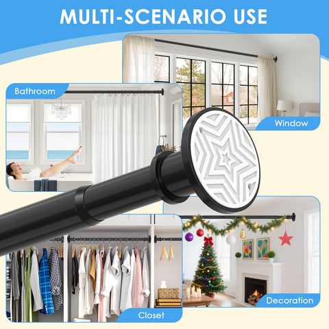 Haryaers indoor-outdoor versatility supports decorative use and practical curtain organization.