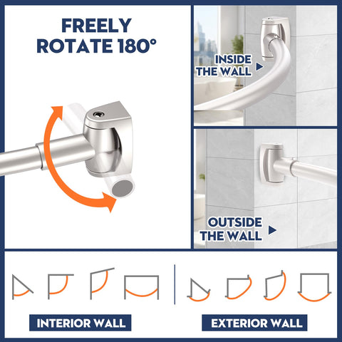 Haryaers rust-proof assembly rod ensures sturdy curtain support