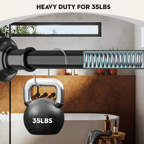 Haryaers tension rod non-slip end pads prevent wall slippage