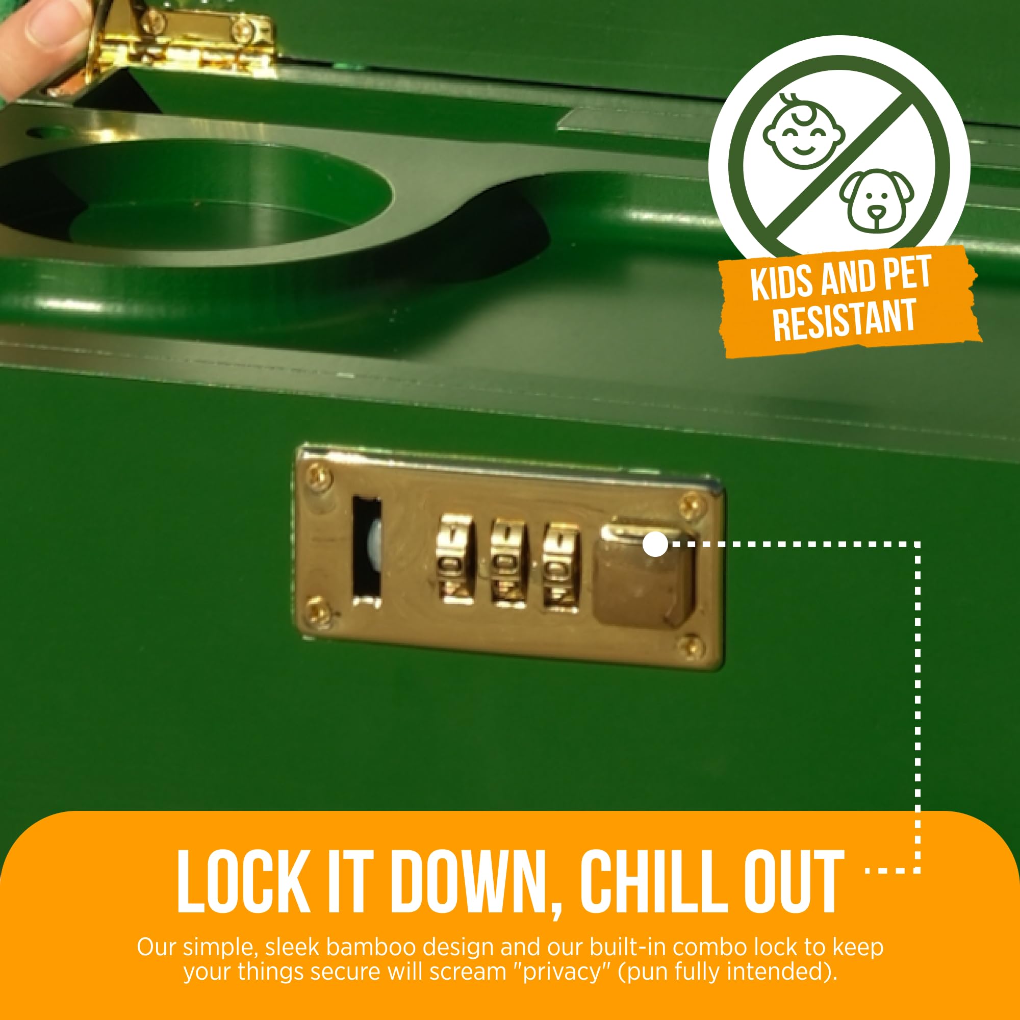 HASHSTASH green/gold colorway adds decorative appeal to any space.