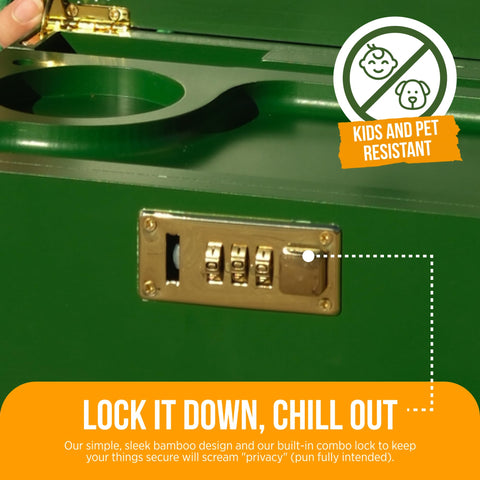 HASHSTASH green/gold colorway adds decorative appeal to any space.