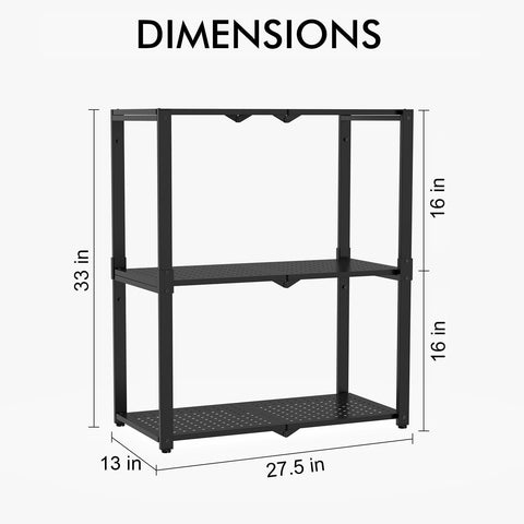 Heavy-duty Hastatii shelves built from steel for reliable daily use.