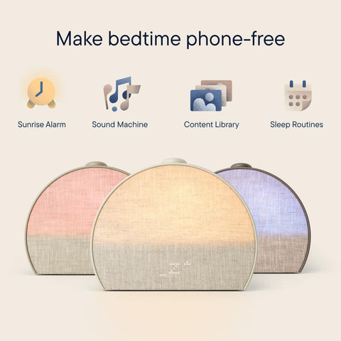Hatch Restore 3 sound machine Putty for calming white noise at bedtime.