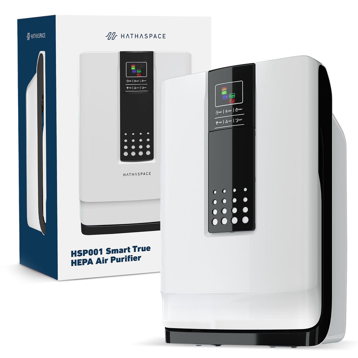 HATHASPACE HSP001 front view compact purifier to improve air quality in living spaces