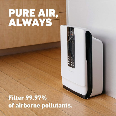 HATHASPACE HSP001 display touchscreen showing easy control and real-time air quality readouts
