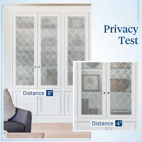 Haton frosted glass film protects furniture from sun fading