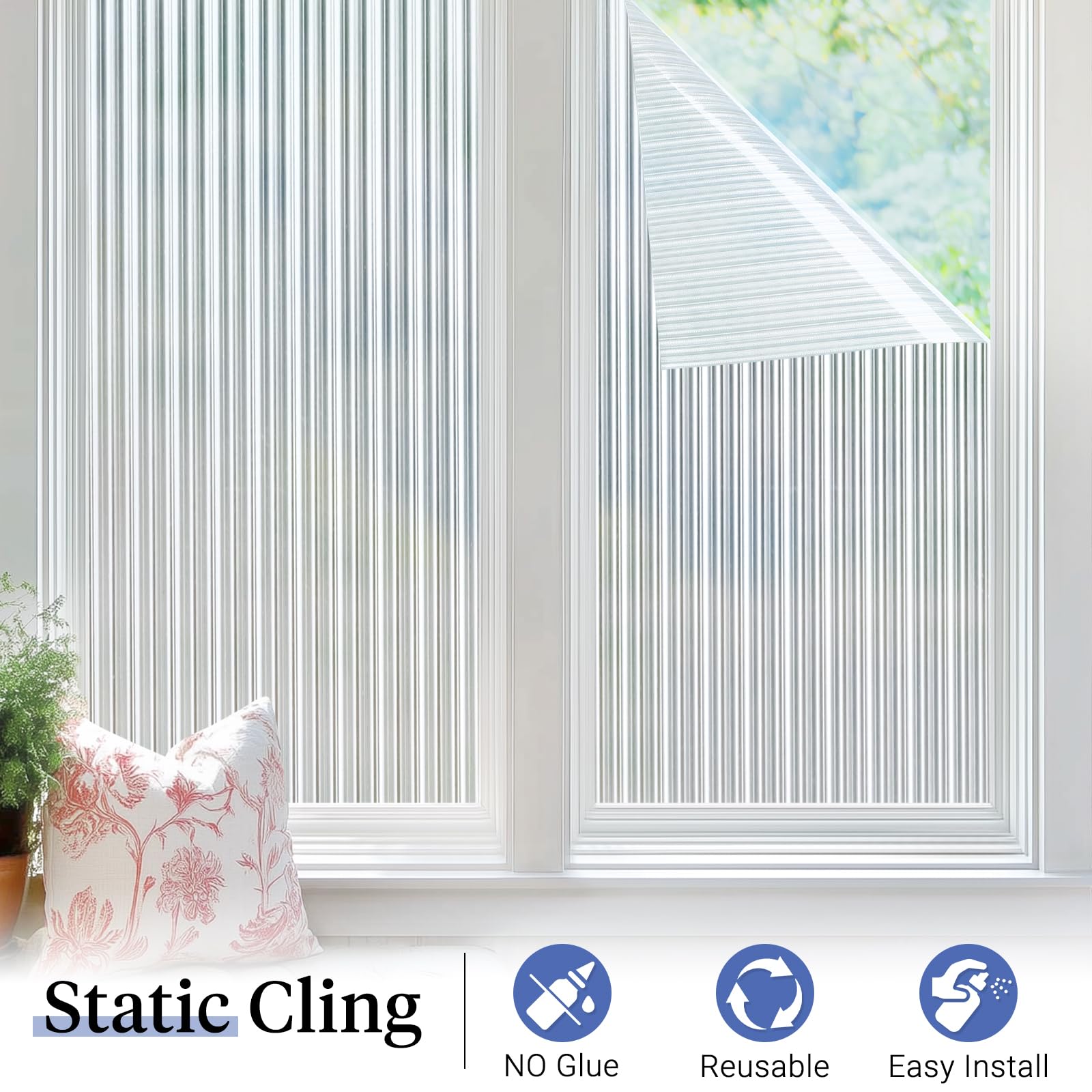 Haton privacy film is ideal for bathrooms and offices.