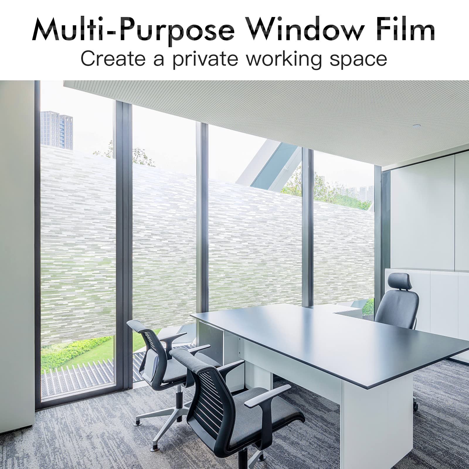 Haton UV-rejection film blocks harmful rays while keeping daylight.