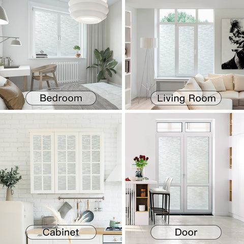 Haton privacy film in living rooms adds modern, bright style.