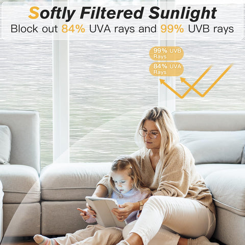 Haton minimalist-look frosting film adds a contemporary touch to any room.