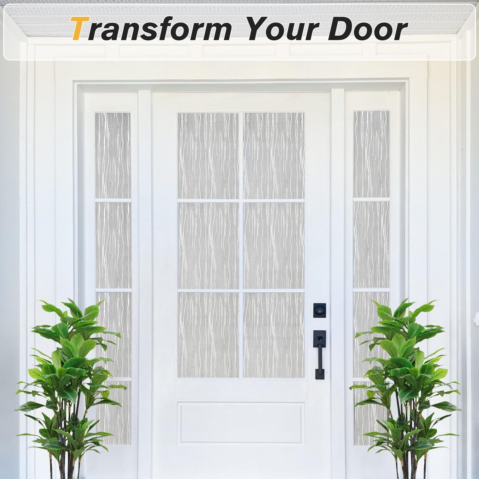 Haton static cling-application allows easy installation with water and quick repositioning.
