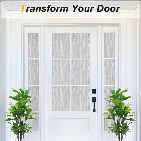 Haton static cling-application allows easy installation with water and quick repositioning.