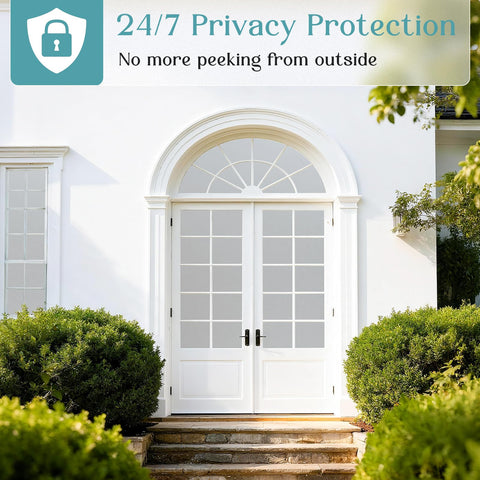 Haton day and night privacy film providing consistent privacy while diffusing daylight