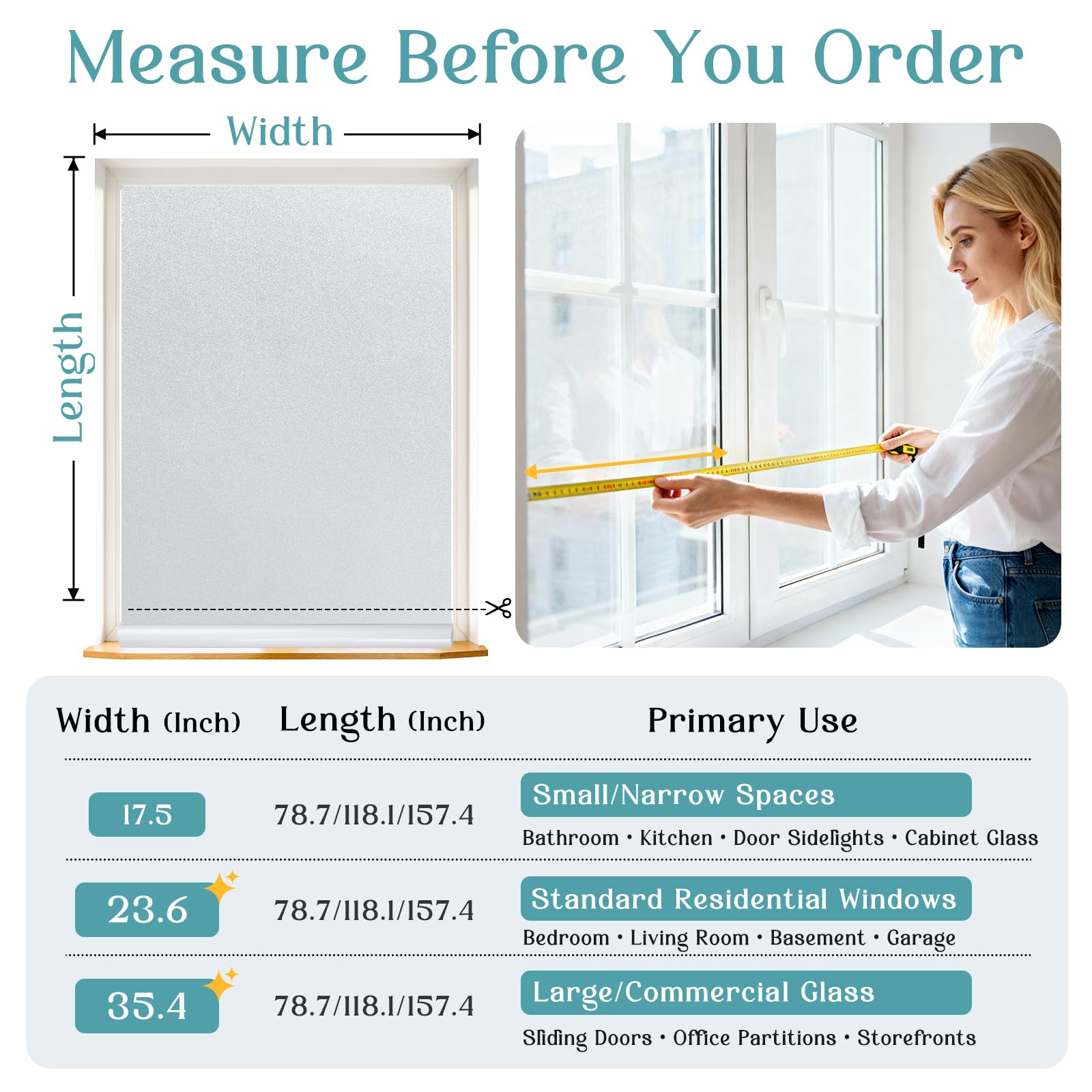 Haton front door glass privacy film offers quick, stylish privacy
