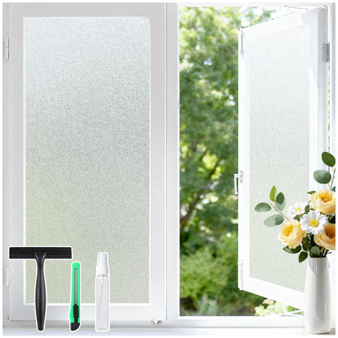 Haton window privacy film with frosted-glass effect for discreet visibility