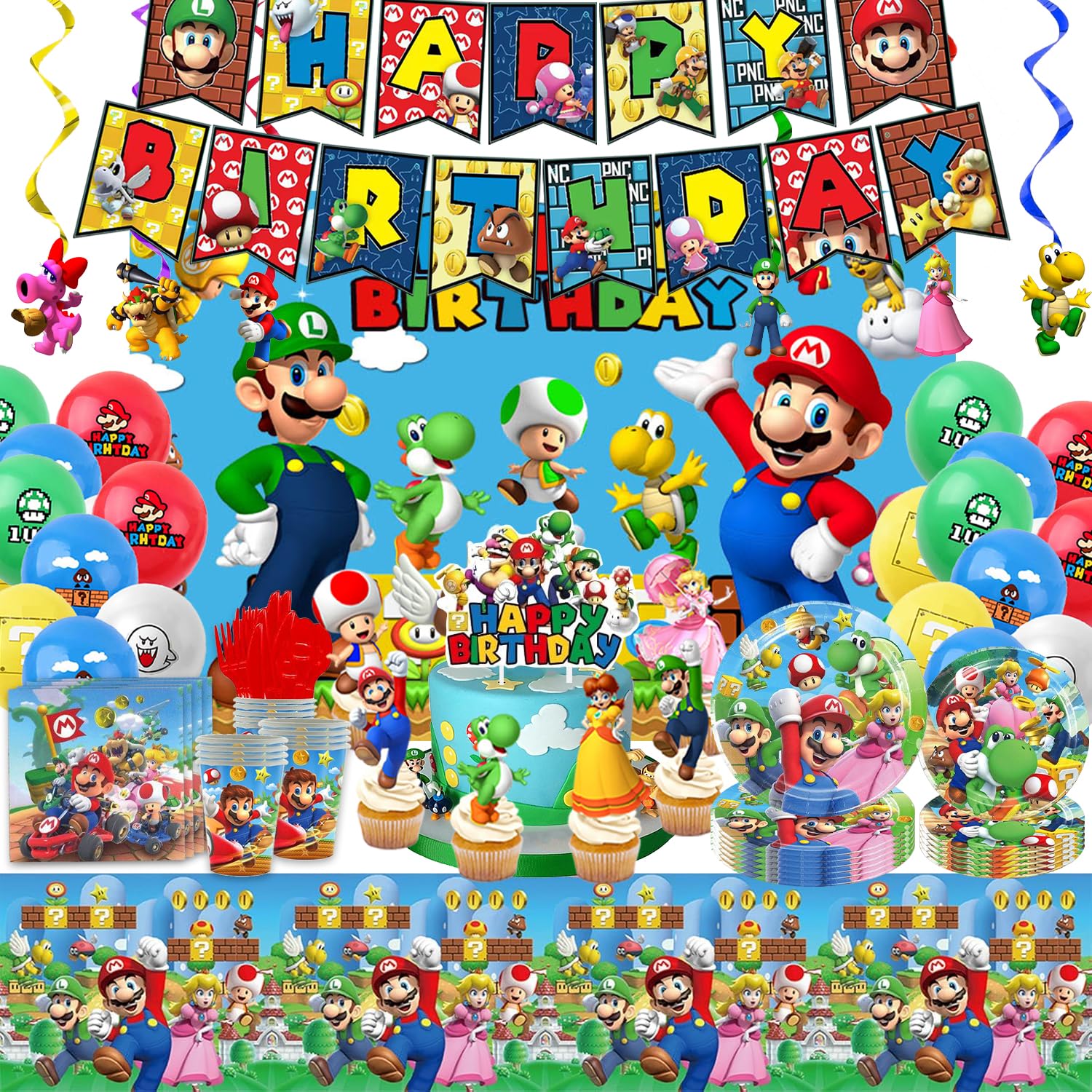 Hatraky birthday banner adds bold color to the party setup and photo backdrops