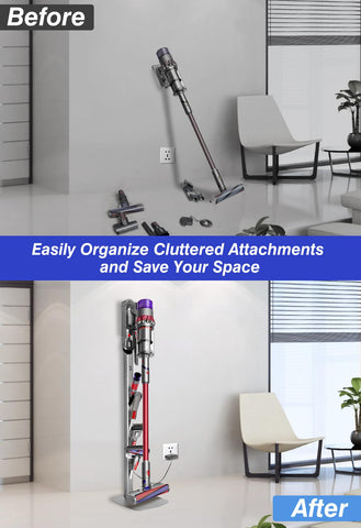 Haturi Dyson Gen5 stand space-saving design fits tight corners.