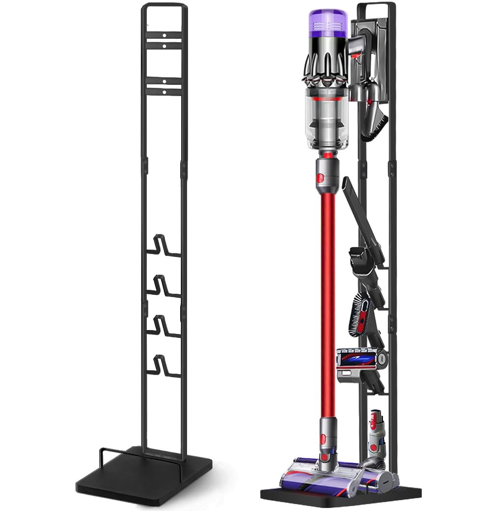 Haturi Dyson stand base keeps the unit upright and accessible.