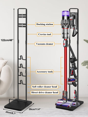 Haturi Dyson stand organized heads keeps accessories within easy reach.