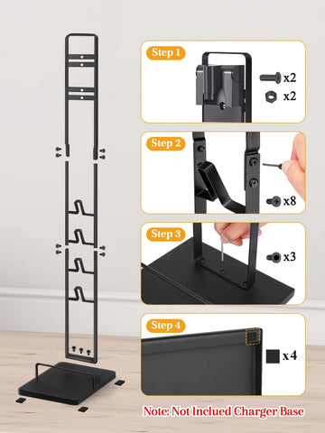 Haturi Dyson stand sturdy metal base offers stable storage during use.