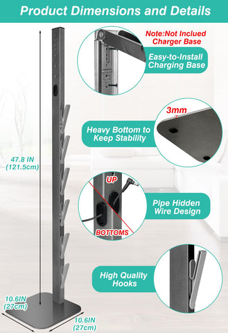 Haturi Dyson stand with easy assembly and clear instructions.
