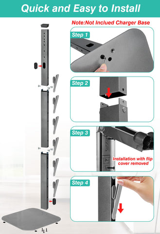Haturi weighted-base Dyson stand offers stable storage for cordless vacuums.