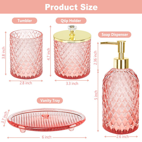 Haturi pink Qtip holder for tidy cotton swab storage and easy access
