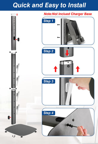 Haturi vacuum stand for Dyson V11/V10 demonstrates compact footprint and space saving.
