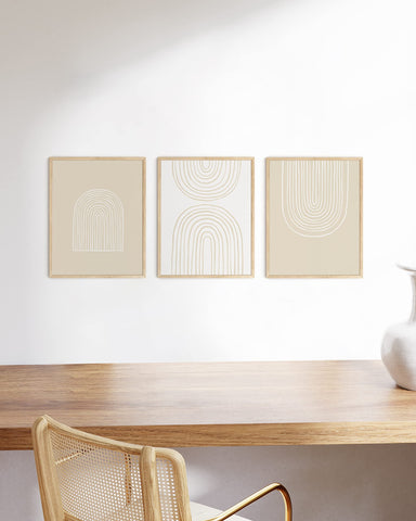 HAUS AND HUES 11x14 frames arranged on a wall for a balanced gallery