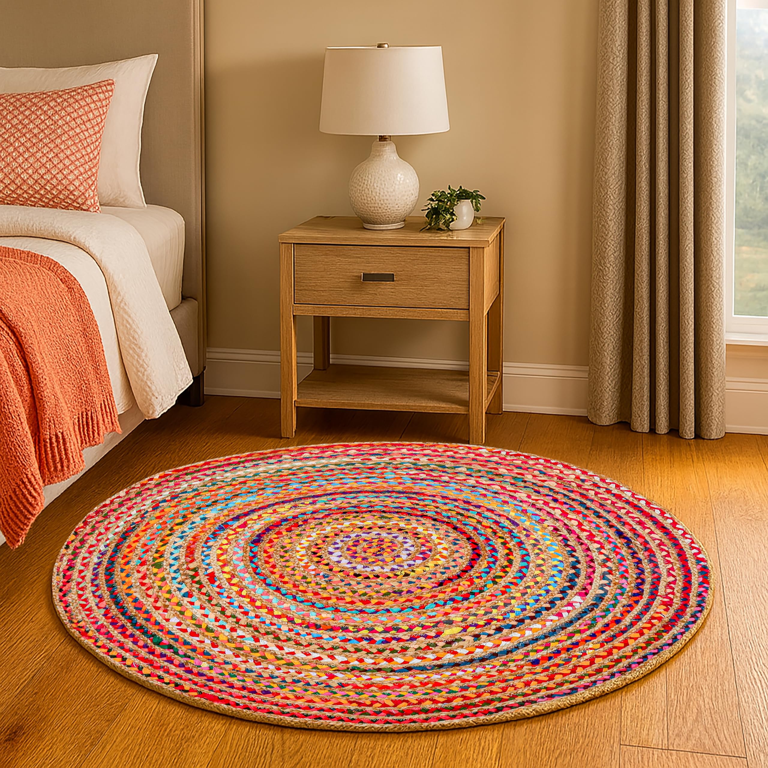 Hausattire hand-woven reversible rug suits kitchens and playrooms with durable, soft fibers.