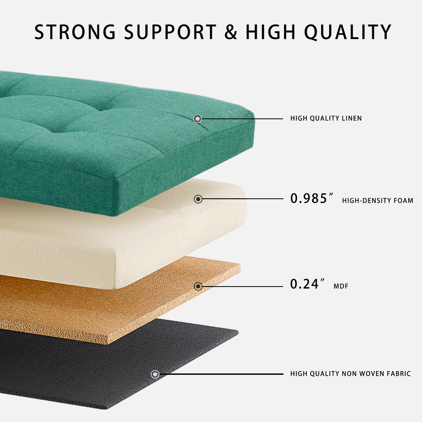 HAUSFRAU entryway bench with hidden storage for shoes