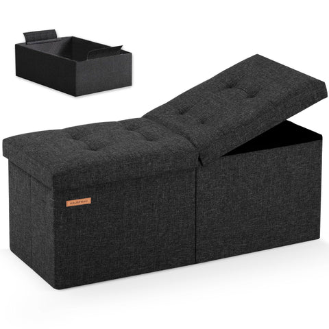 HAUSFRAU storage ottoman 31.5-inch with roomy interior for blankets and pillows