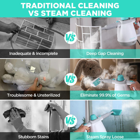 HAUSHOF 11-piece accessory set laid out for versatile cleaning tasks