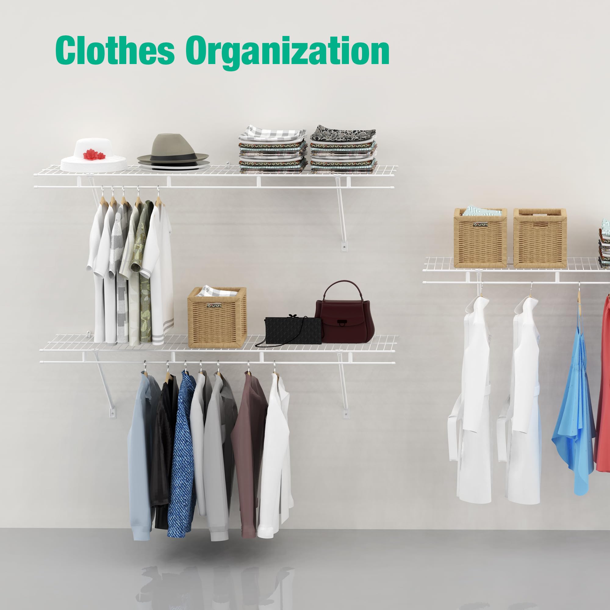 HAUSHOF ventilated wire shelf enabling airflow in closet or pantry