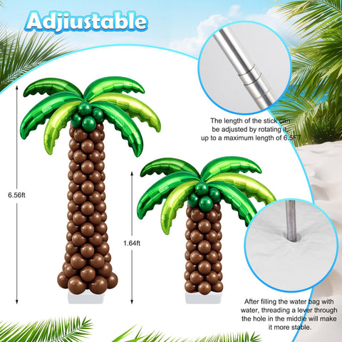 Hauwellter adjustable metal poles let you customize height.