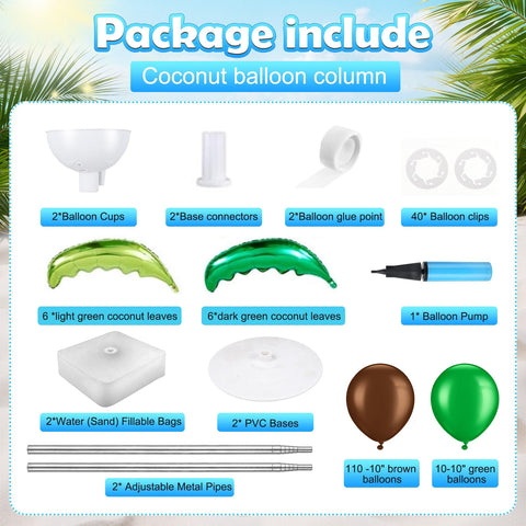 Hauwellter coconut balloons bring festive island vibes to parties.