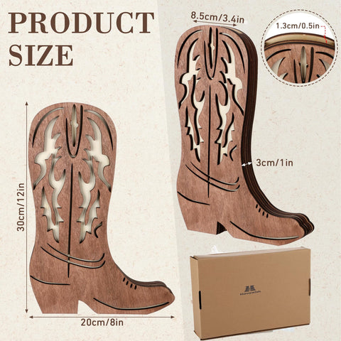 Havawish cowboy boots wall planter hanging on wall for stylish indoor greenery.