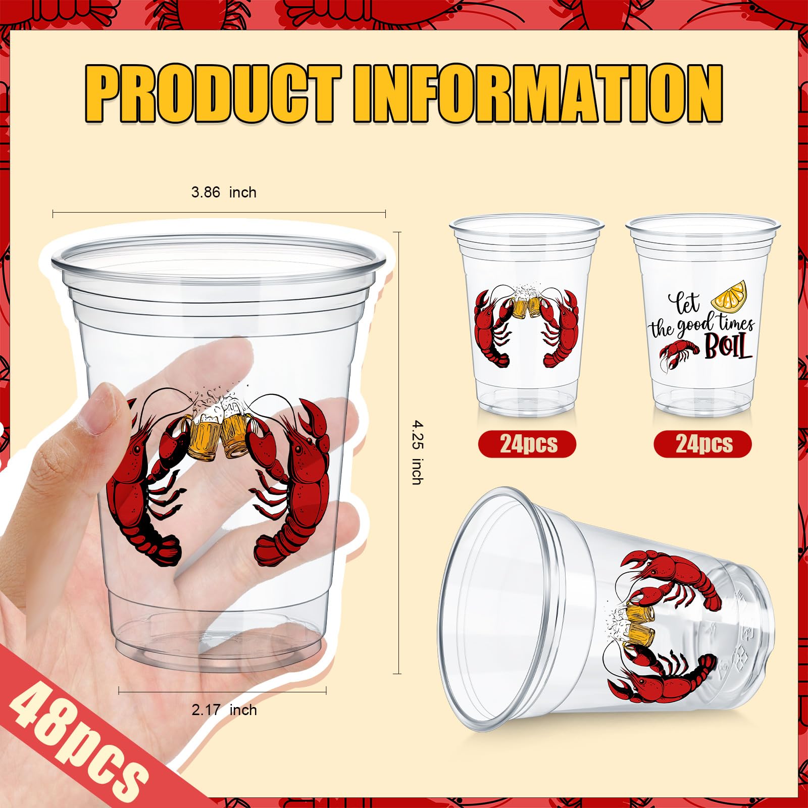 Havawish crawfish boil party cups add festive flair to seafood feasts.