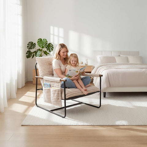 HavBeat Comfy Accent Chair in living room setup with versatile placement.